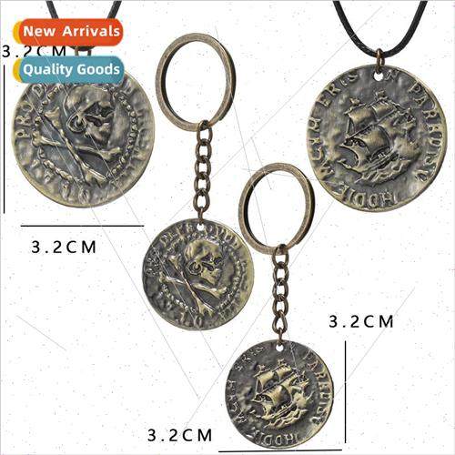 Uncharted4 Mystic Seas 4 Gold Coin Necklace Thieves End Drak