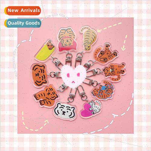 Korean  graffiti small tiger small brain axe transparent cut