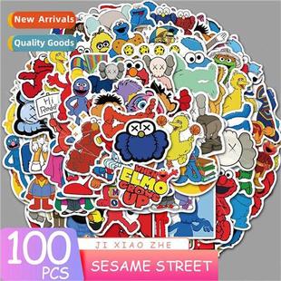 Set KAWS Laptop Animated ggage Sesame Stickers 100 Doodle