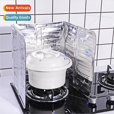 Gas cooktop foldable grease shield Kitchen cooking frying gr