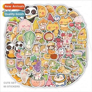 and vegetables graffiti decorative fruits stickers new