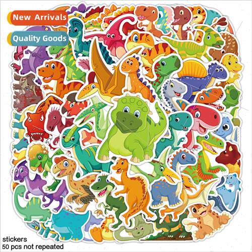 60 Q  of the dinosaur stickers cartoon cute childrens presch