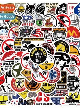 98 Funny Hard Hat sticker graffiti sticker decorative luggag