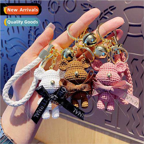 Cartoon resin woolly bear keychain female cute exquisite fas
