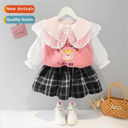 Spring new childrens childrens long-sleeved Korean suit girl