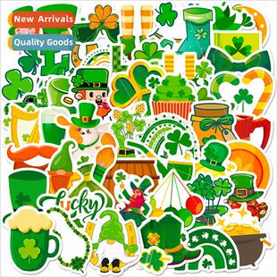 50 St. Patrick Stickers Shamrock Stickers Kids Cartoon Irish