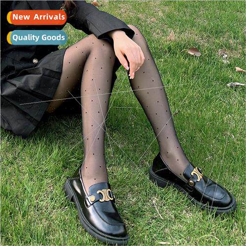 Polka dot stockings Japanese lolita retro white black stocki