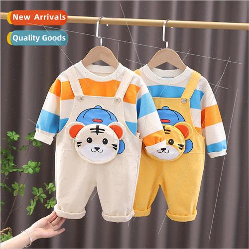 Baby fall backpack pants suit 2 weeks old boy loose pullover