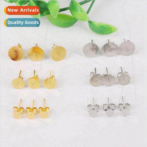 Iron earplugs ear plugs set diy handmade earrings jewelry ea