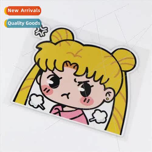 American girl fun stickers cartoon cute girl body stickers c