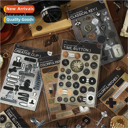 Retro Accessories Stickers Time Retrospective Series Creativ
