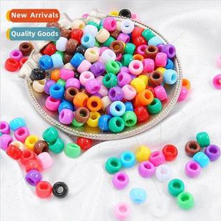 color round diy acrylic knit handmade solid beads 100 barrel