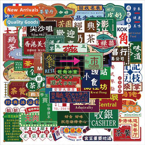 64 Hong Kong Hong Kong  signage stickers luggage notebook wa