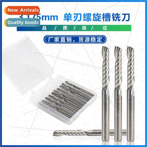 3.175 ngle Edge Spiral Milling Cutter Plastic Plate CNC Cutt