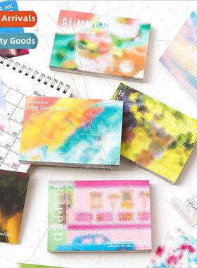 Morning and Evening s Glass Note Book Tearable Portable Smal