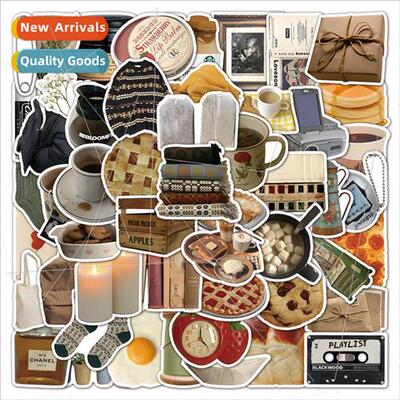 120 nostalgic small objects retro stickers ins  old time lit