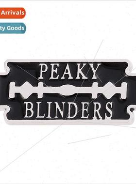 Peaky Blinders Bloodbath Gangster Metal Brooch Blade Letter
