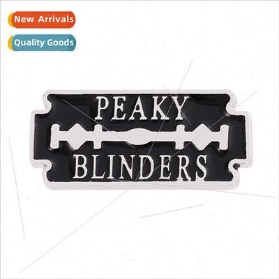 Peaky Blinders Bloodbath Gangster Metal Brooch Blade Letter