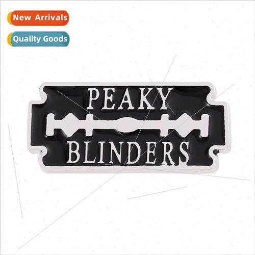 Peaky Blinders Bloodbath Gangster Metal Brooch Blade Letter