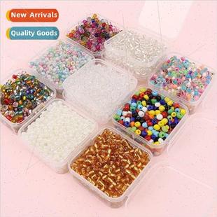 rice mixed beads glass diy 4mm cream handmade color