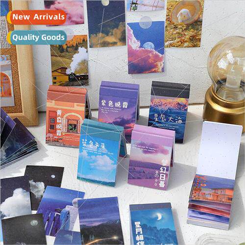 50 pcs of starry sky story handbook sticker book childrens h