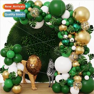 Balloon Garland Gold Jungle Bal Green Party Package New Arch