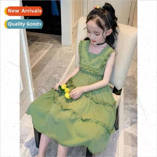 Childrens clothing girls summer dress 2023 new Korean  of th