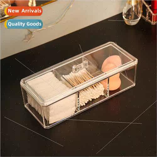 Transparent rectangular desktop organizer acrylic dust misce