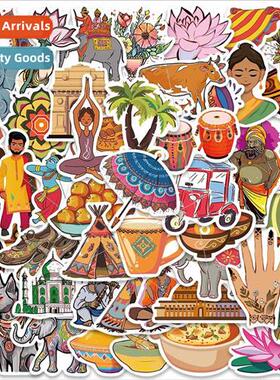 50 Pieces India Stylistic Indian lk Embroidery Decal ggage W