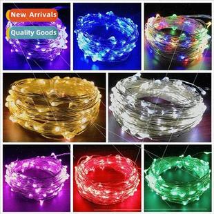 power copper holiday led lig lights solar fairy Outdoor wire