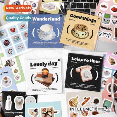 If the thing sticker book ins American simple daily small st
