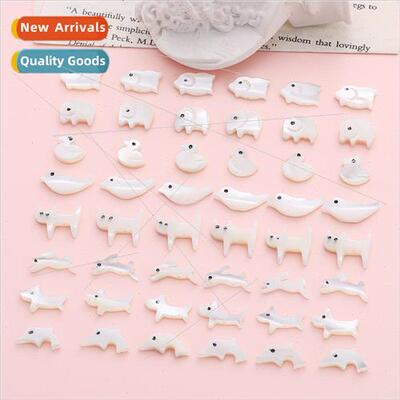 Natural shell small animal pendant diy handmade string brace