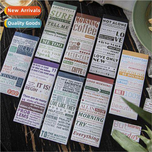 English monologue series sticker book ins simple English han