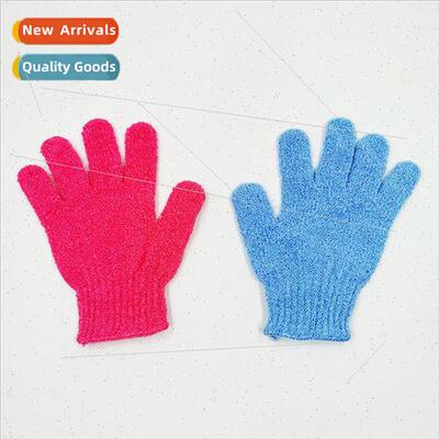 Home Bath Gloves Candy Color Gloves Massage Bath Gloves Five
