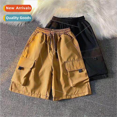 High Set work shorts mens summer nd set large pockets casual