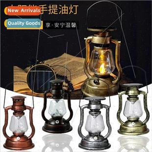 Lamp Horse Portable Kerosene Waterproof Solar LED Retro