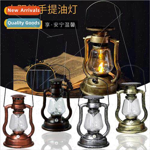 Solar Retro Horse Lamp Portable Kerosene Lamp LED Waterproof