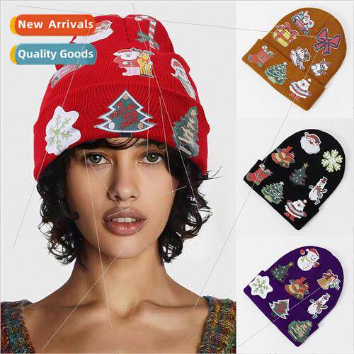 Pile of hats Christmas fall and winter knitted warm pullover