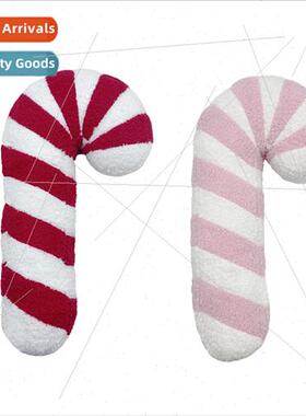 New Candy Cane Christmas Pillows Christmas Pink Cane Pillow