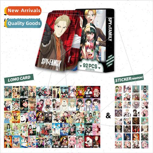 92PCS Cards Spy House Double ded Small Cards LOMO Cards HD P