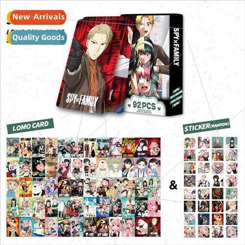 92PCS Cards Spy House Double ded Small Cards LOMO Cards HD P