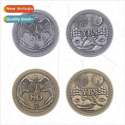 US Embossed YES/NO Decision Coin lver Dollar Crafts Antique