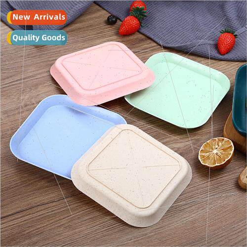 Wheat straw spit bone plate table household spit bone plate