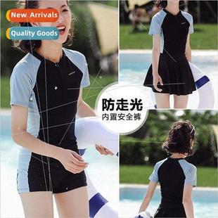 swimsuit slimm new piece one children boy big girls years