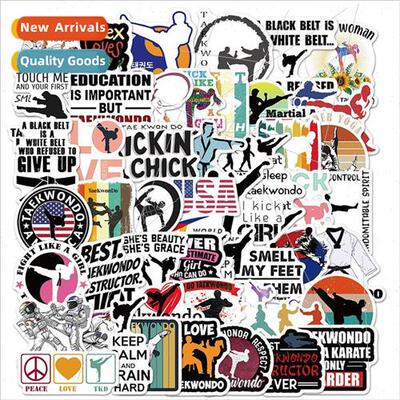 50 pieces pack taekwondo graffiti stickers martial arts seri