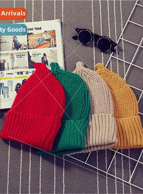 2019 spring and summer Korean pointed hat authentic solid co