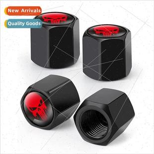 Skull car modification personalized valve cap tire aluminum