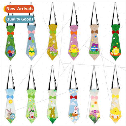 New Easter decorations bunny tie childrens holiday party cos