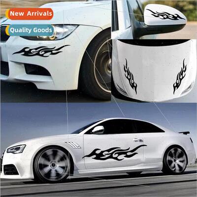 Car Stickers Modified Flame Car Stickers Bumper Stickers Rea