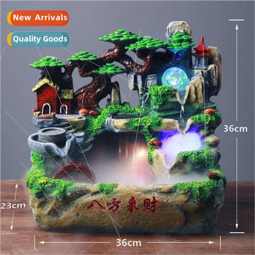 Eight parties to wealth rockery running water indoor transit